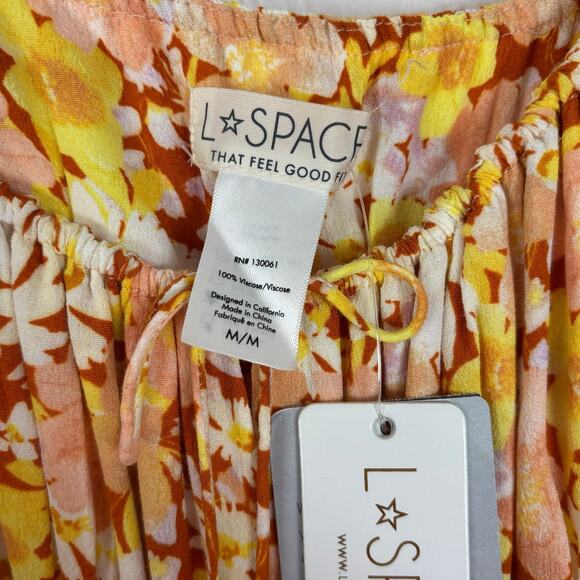 L Space Cassidy Floral Mini Dress in What In Carnation NWT Size Medium - Picture 5 of 5